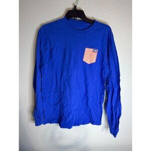 University of Florida Gators Long Sleeve Pocket Tee Blue Womens Medium UF Shirt